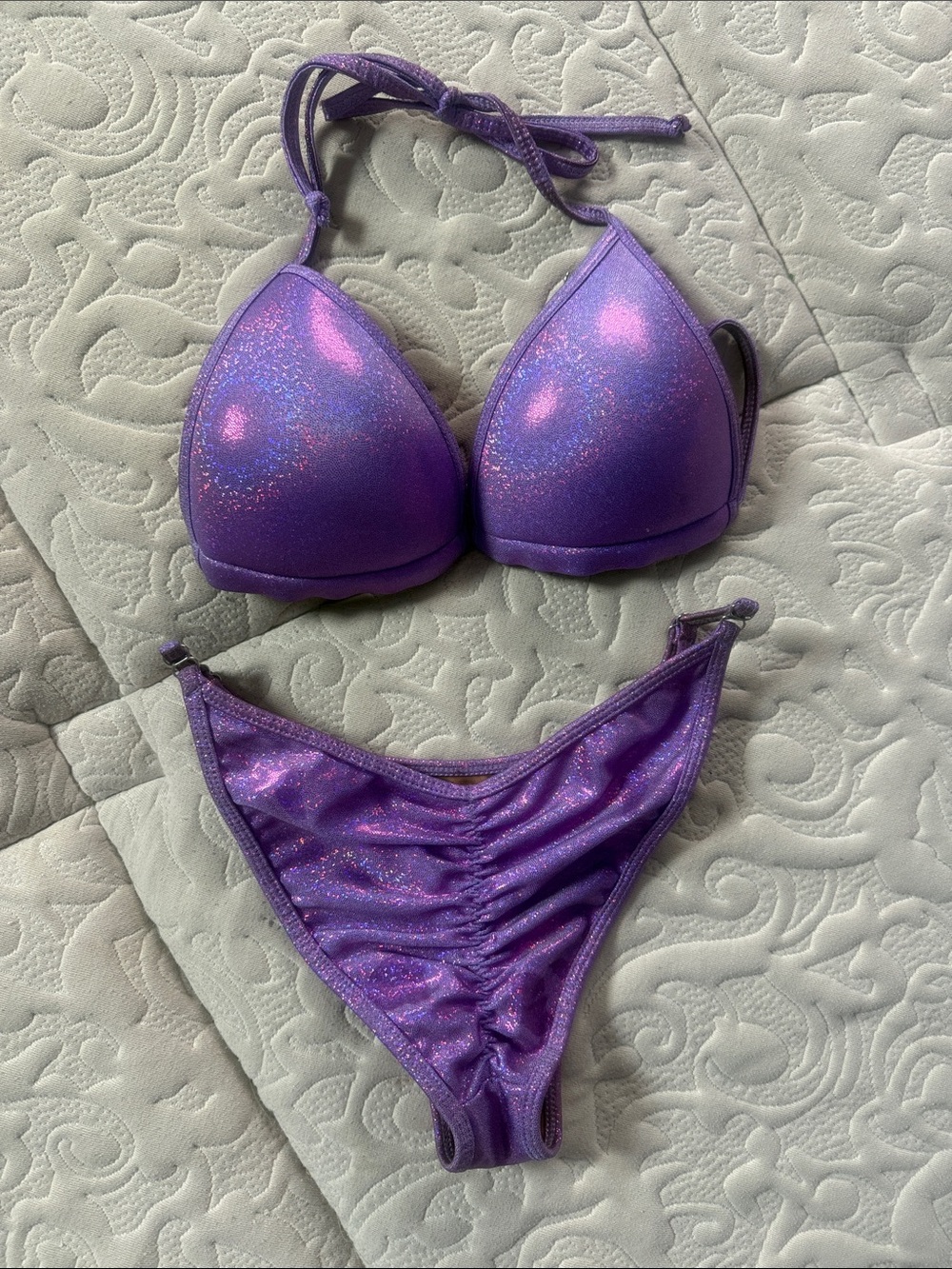 Shimmery Purple Competition Suit